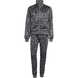 adidas - Essentials Feelcozy AOP - Trainingspak - Dames - Luipaardprint