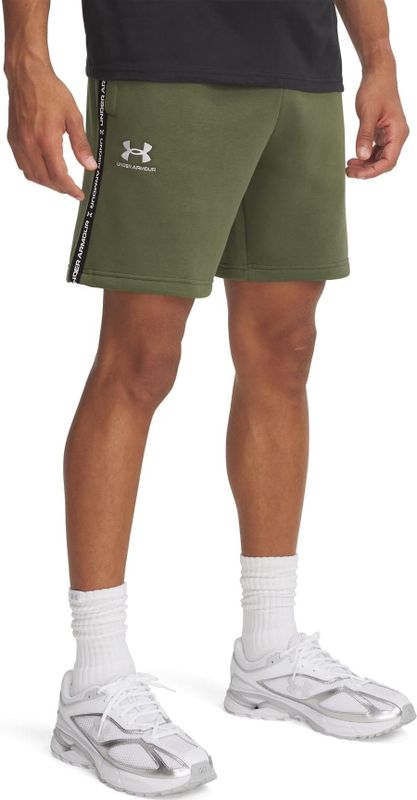 Under Armour - Icon Fleece Taping - Korte Broek - Zwart/Wit