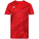 Umbro - League - T-shirt - Rouge/Bordeaux - Korte Mouwen