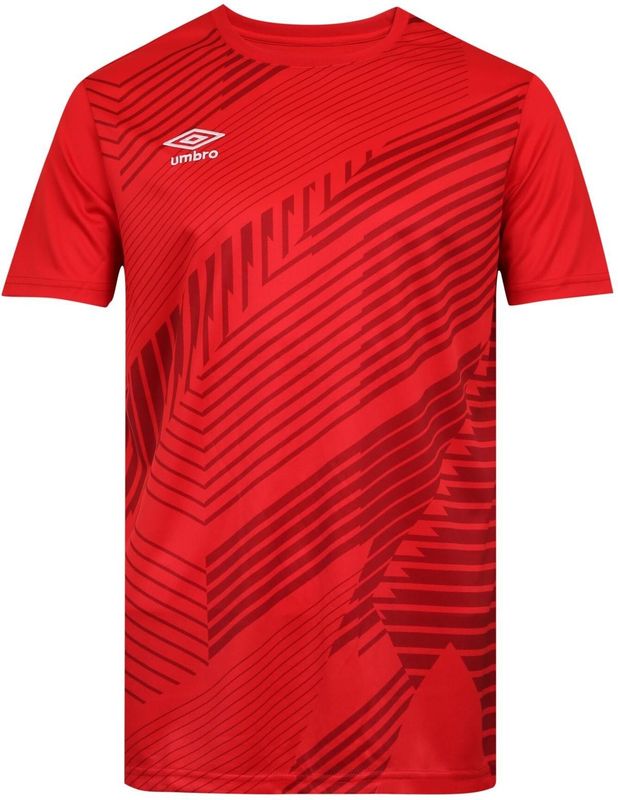Umbro - League - T-shirt - Rouge/Bordeaux - Korte Mouwen