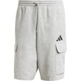adidas - ESSENTIALS FEELCOZY FLEECE CARGO SHORT - Herenshorts - Zwart - 70% Katoen 30% Polyester