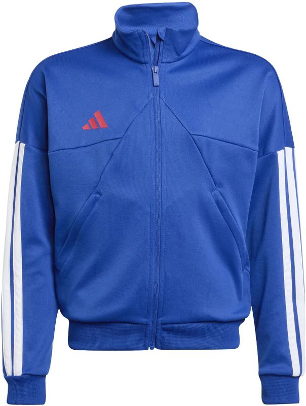 adidas - J HOT TTOP - Outdoorjack - Semi Lucid Blue/White/Pure Ruby - Sportief