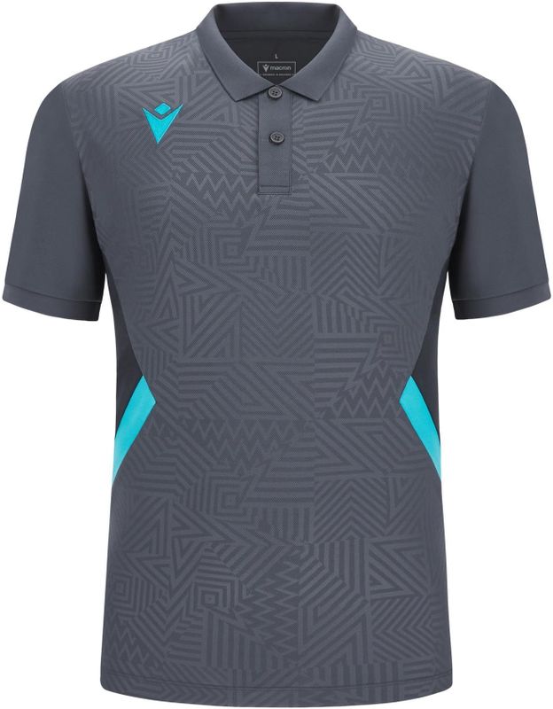 Macron - Rap - Poloshirt - Blauw - Polyester