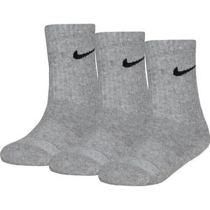 Nike - DF Performance Basic Crew - Sportsokken - Grijs - Set van drie paar