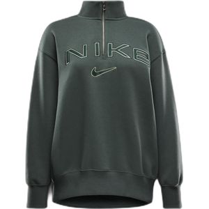 Oversize sweatshirt met logo 1/4 rits voor dames Nike Phoenix Fleece