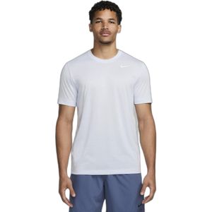 Nike - Functioneel Shirt - Lichtgrijs/Wit - Kwartmouw