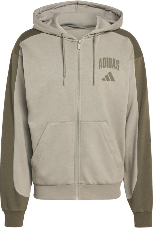 Hooded sweatshirt met rits adidas Collegiate Fleece