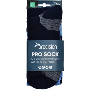 Precision Voetbalsokken Pro Unisex Nylon Zwart Maat 40-44