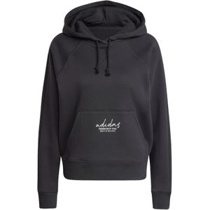 Ruimvallende damescapuchon adidas Signature Graphic Embroidery Fleece