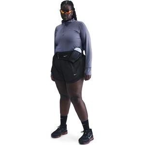 Nike - Swift Dri-FIT - Hardlooptop - Zwart - Korte Rits - UV-bescherming