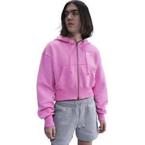 Korte, ruime hoodie met rits voor vrouwen Nike Phoenix