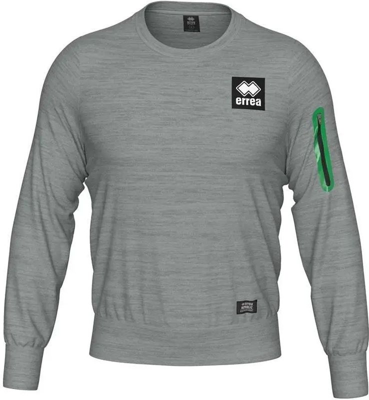 Errea - Black Box Comfort 05 - Fleece Sweatshirt - Zwart - Ronde Hals