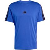 Sportshirt - Royal Blue/Black - 100% Katoen - Regular Fit