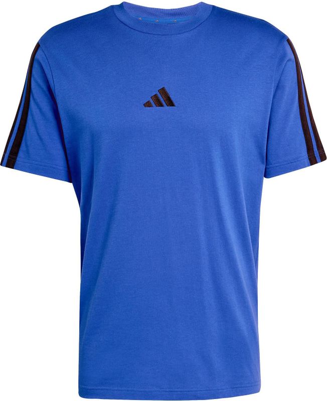 Sportshirt - Royal Blue/Black - 100% Katoen - Regular Fit