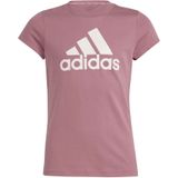 Adidas - Essentials Big Logo - T-shirt - Roze - Katoen - Korte Mouwen