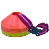 Aandrijfkegel - Softee Chino - Flexibele Kegels - Hoog Zichtbaar - Diameter 19 cm - Hoogte 5 cm