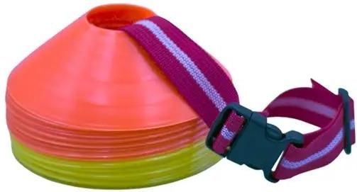 Aandrijfkegel - Softee Chino - Flexibele Kegels - Hoog Zichtbaar - Diameter 19 cm - Hoogte 5 cm