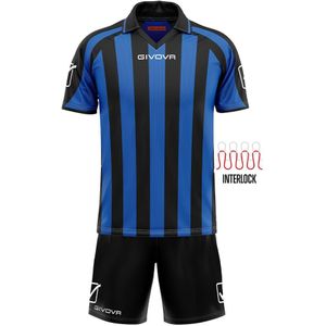 Givova - Supporter MC Set - Zwart/Rood - Kinderkledingset