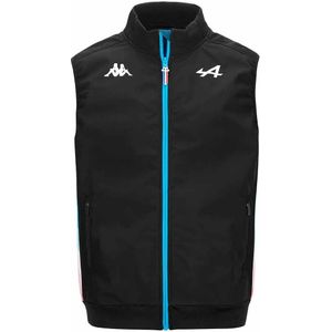 Kappa - Absolend - Mouwloze Jas - Zwart - Gecoate Nylonstof