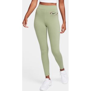 Legging met hoge taille en print voor dames Nike Swoosh