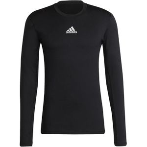 adidas - Techfit warm Long Sleeve Top - Zwarte Compressie Shirt -XXL