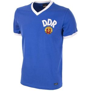 COPA - DDR WK 1974 - Retro Voetbalshirt - Blauw - Heren - XXL