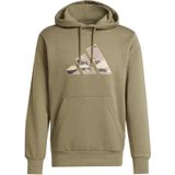 Olive Strata - Hoodie - Katoen/Polyester/Viscose - Regular Pasvorm