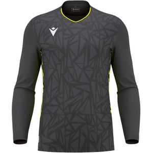 Macron - Corvus Eco - Keepershirt - Antraciet / Fluogeel - Lange Mouw - Kinderen