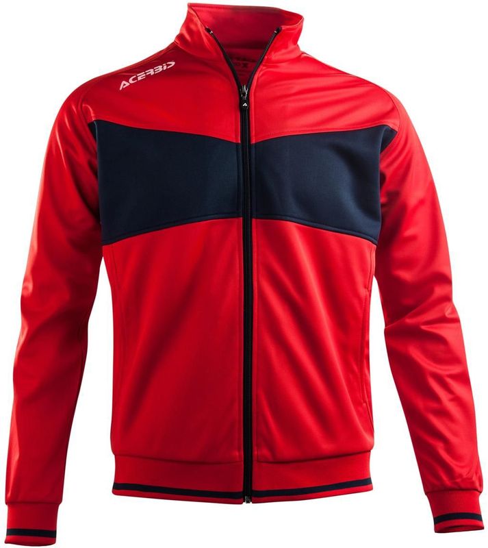 Acerbis - Diadema - Kinderjas - Wit/Blauw - Lange Mouwen - Hoge Kraag