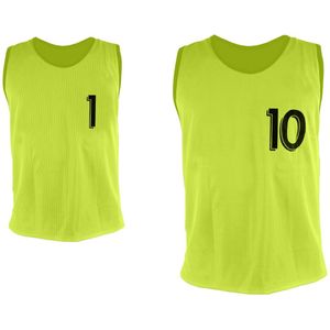 Genummerde hemdjes van 1 tot 10 Sporti (x10)