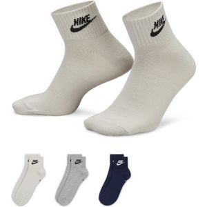 Nike - Sportswear Everyday Essential - Korte Sportsokken - Multicolor - 3-Pack