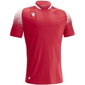 Macron - Alioth - Shirt - Rood / Wit - Korte Mouw