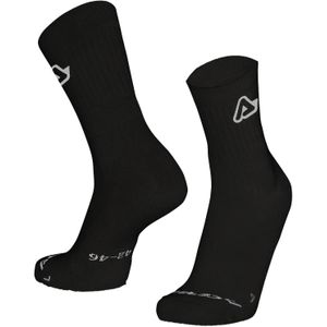 Acerbis - Jolly - Sokken - Zwart - Geribbelde Rand en Versterkte Enkel