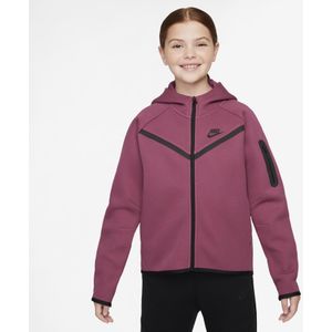Nike - Tech Fleece Hoodie - Grijs - Voor Meisjes