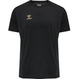 Hummel - T-shirt - Zwart - Jersey Stof - Ronde Hals