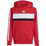 ADIDAS - Hoodie - Rood/Wit - Katoen/Polyester