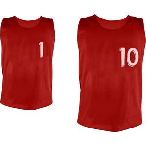 Genummerde hemdjes van 1 tot 10 Sporti (x10)