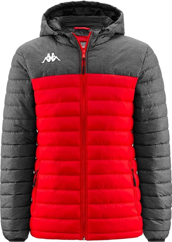 Kappa - Herenpufferjas - Zwart - Nylon - Slim Fit