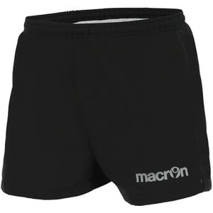 Macron - Ike - Sportshort - Slim Fit - Zwart - Ingebouwde Reflecterende Logo's