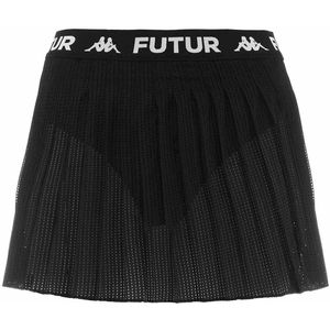 Kappa - Venus - Geplooide Rok - Zwart - 100% Polyester