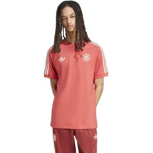 adidas - FC Bayern T-shirt - Rood - Katoenmix - Slanke Pasvorm