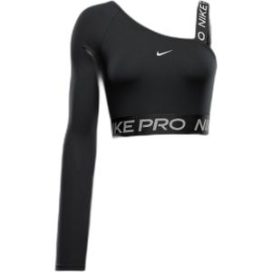 Asymmetrisch crop top voor dames Nike Pro Shine Dri-FIT