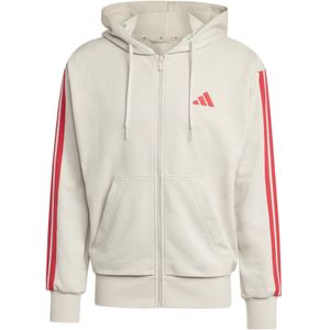 Capuchon met volledige rits adidas Essentials 3-Stripes French Terry