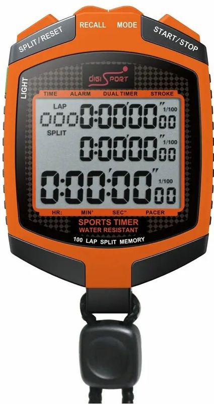 Digi Sport Instruments - C100 - Stopwatch - Verlicht Display - 100 Geheugens