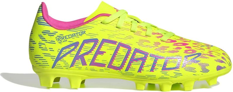 adidas - Predator Club - Voetbalschoenen - Neongeel Blauw Roze - Synthetisch