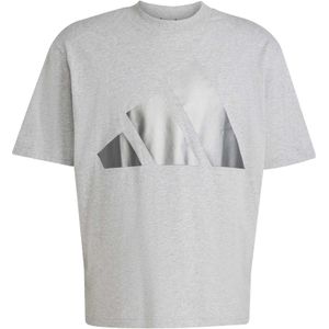 adidas - ESS - Functioneel Shirt - Zilvergrijs / Grijs Gemêleerd - Sportshirts