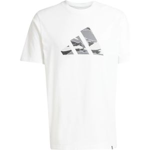 ADIDAS SPORTSWEAR - T-shirt - Groen - Katoen - Labelprint