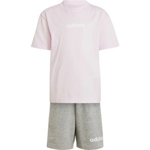 Adidas - Essentials Linear Tee Set - T-shirt en Korte Broek - Zwart - Katoen