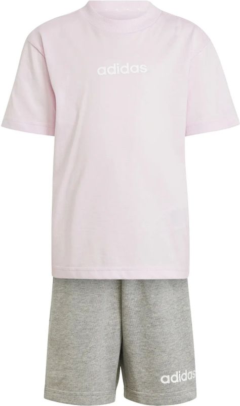 Adidas - Essentials Linear Tee Set - T-shirt en Korte Broek - Zwart - Katoen