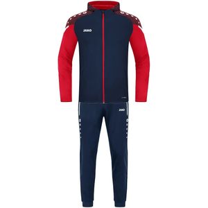 Jako - Performance - Trainingspak - Marine/Rood - Polyester Met Capuchon